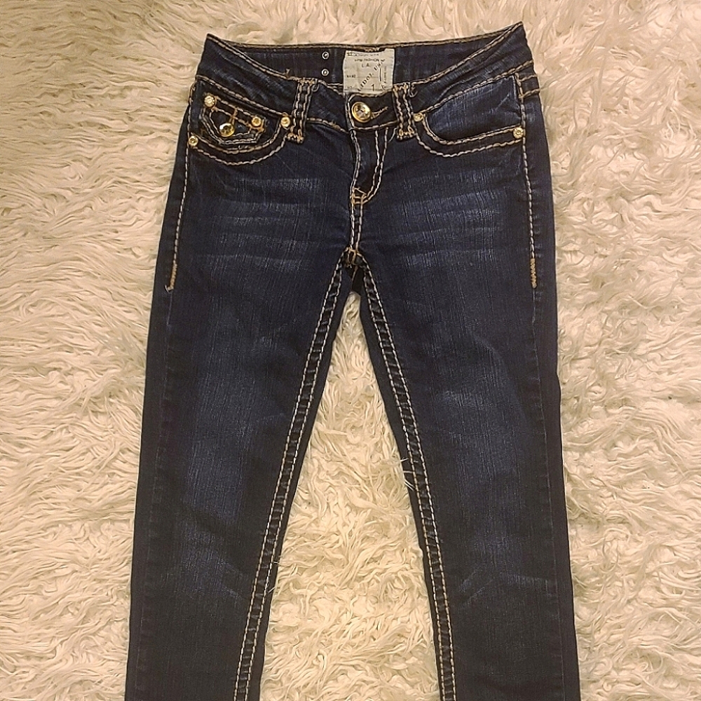 LA Idol USA Jeans, faded blue, size 1